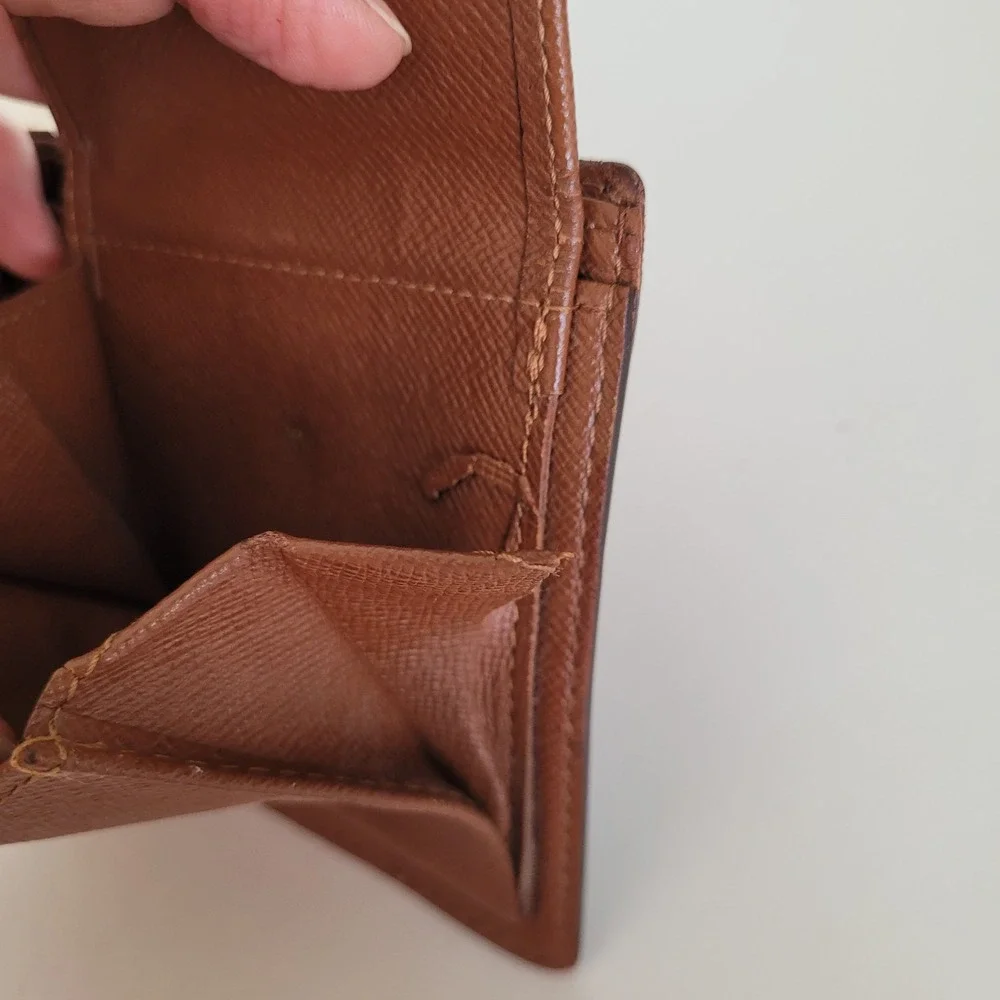 Louis Vuitton Monogram Bifold Wallet Brown CA0024 Made in Spain Project Piece